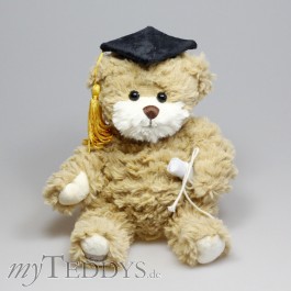 Graduate Teddybär-Diplom mit gelber Quaste 